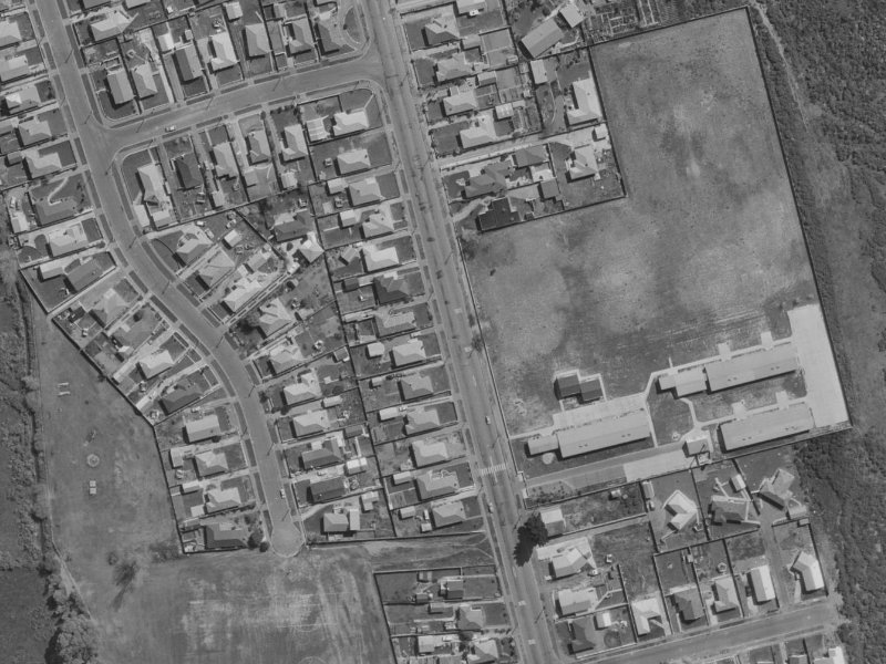 177 Burwood Road from the air, 1970-1974