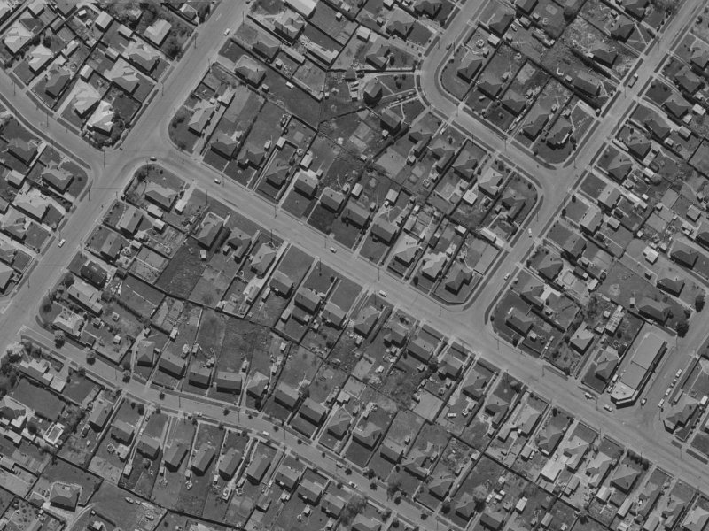 173 Langdons Road from the air, 1970-1974