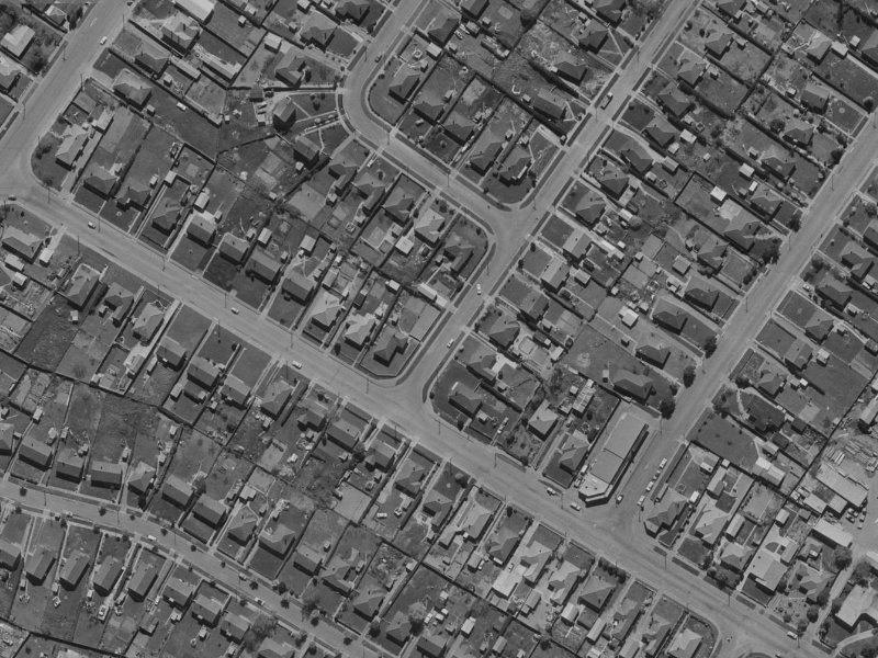 178 Langdons Road from the air, 1970-1974