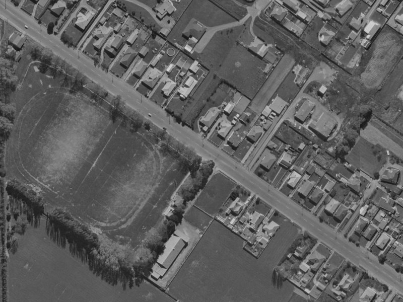 60 Sawyers Arms Road from the air, 1970-1974