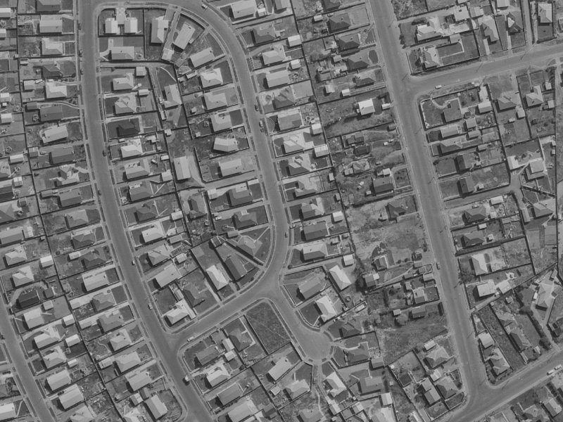 11 Monowai Crescent from the air, 1970-1974