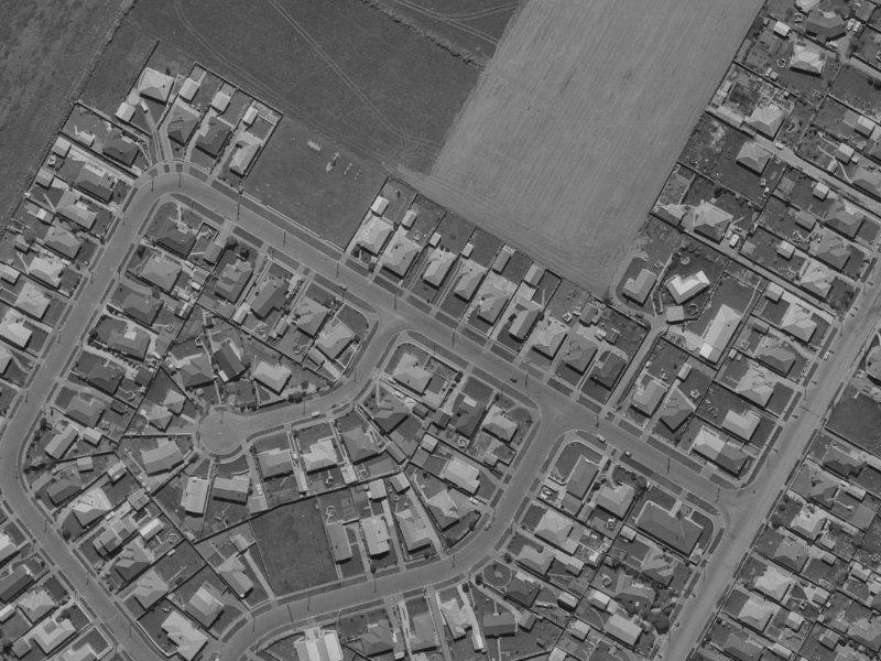 Hockey Street from the air, 1970-1974