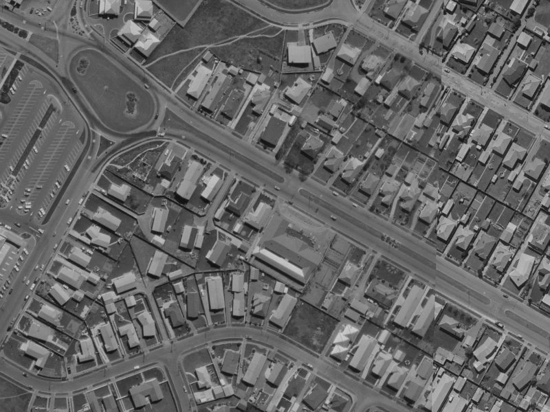 241 Harewood Road from the air, 1970-1974