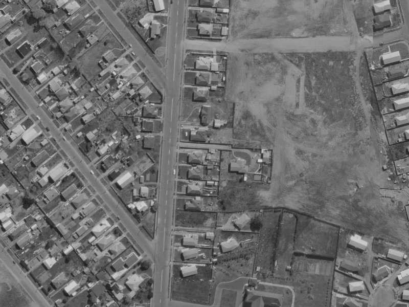 310A Bower Avenue from the air, 1970-1974