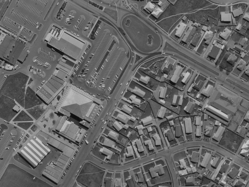 130 Farrington Avenue from the air, 1970-1974