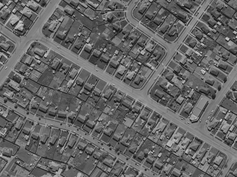 169 Langdons Road from the air, 1970-1974