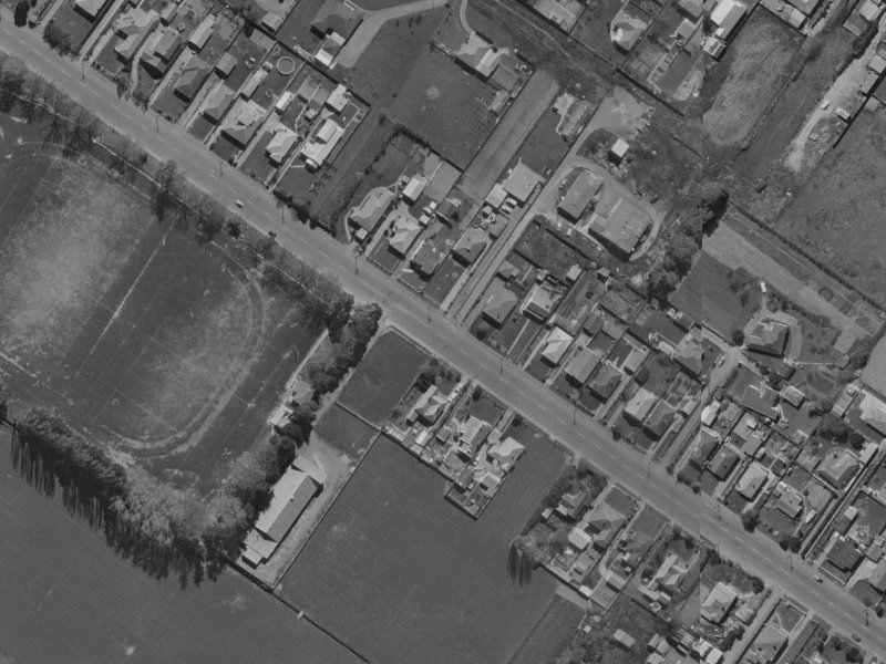 50 Sawyers Arms Road from the air, 1970-1974