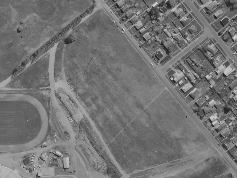 28–40 Ascot Avenue from the air, 1970-1974