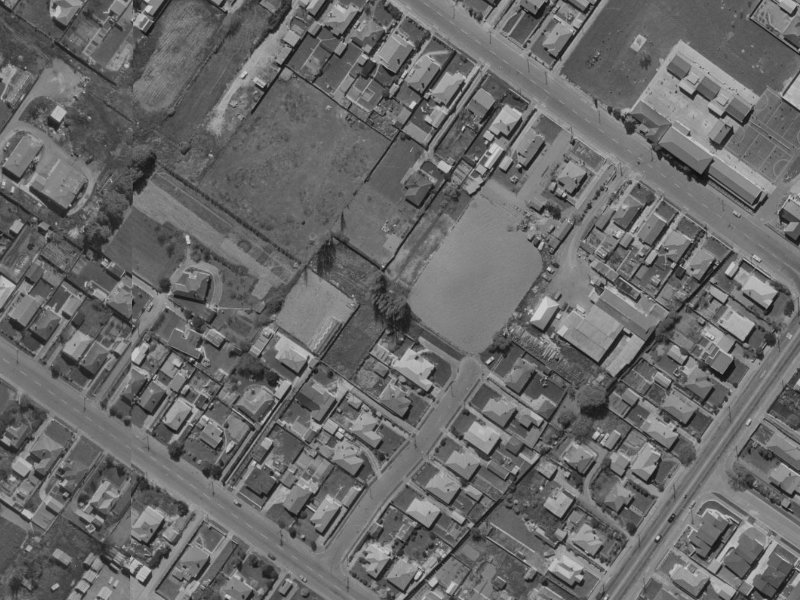 30 Leander Street from the air, 1970-1974