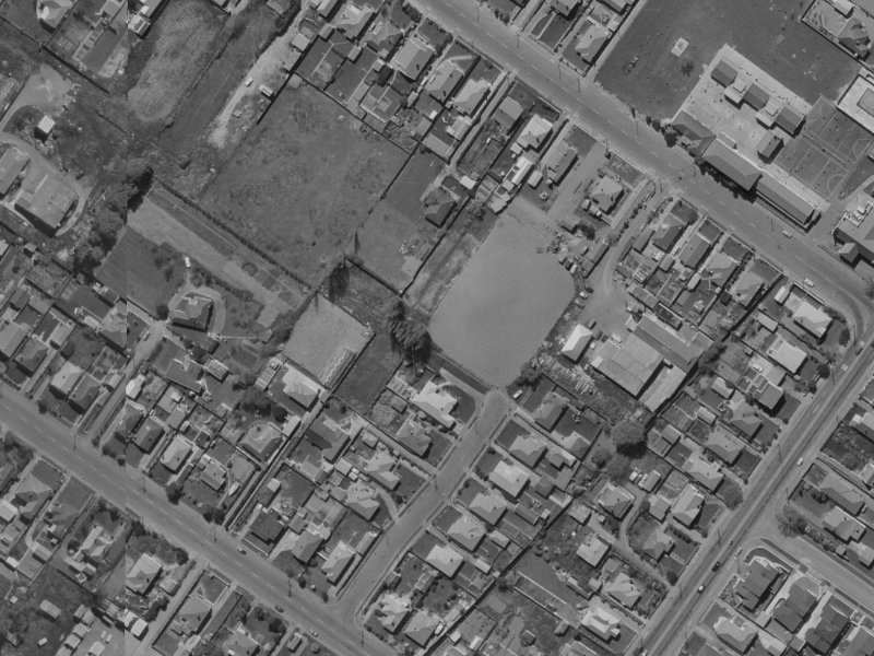 14 Leander Street from the air, 1970-1974