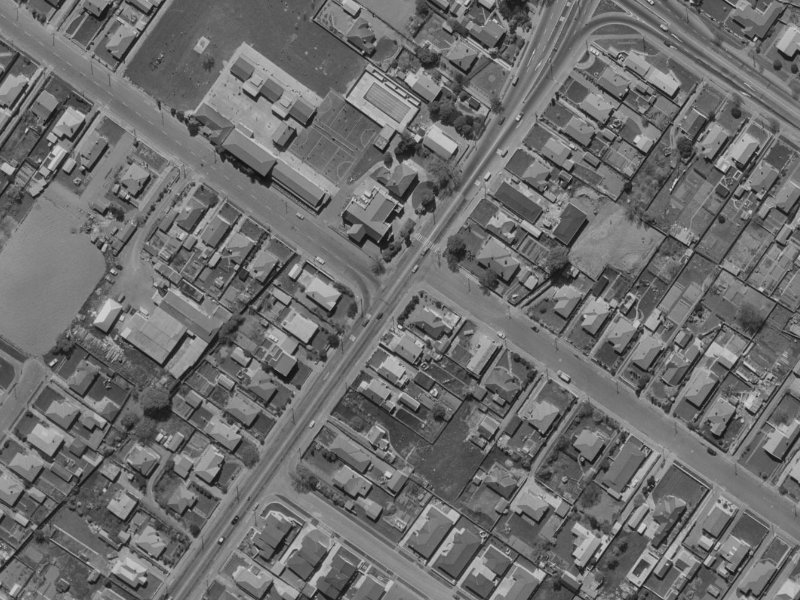 138 Main North Road from the air, 1970-1974