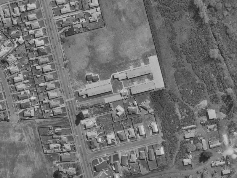 160A Burwood Road from the air, 1970-1974
