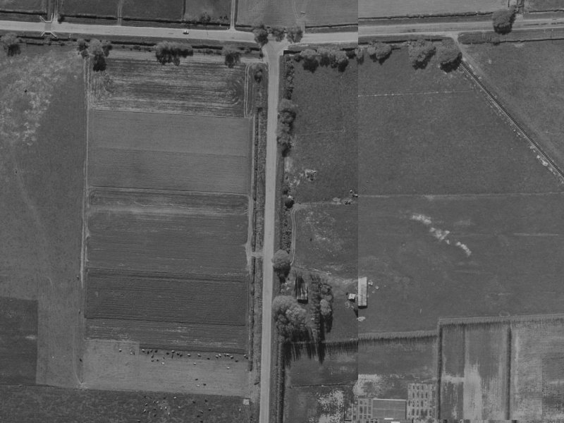 126-120 Philpotts Road from the air, 1970-1974