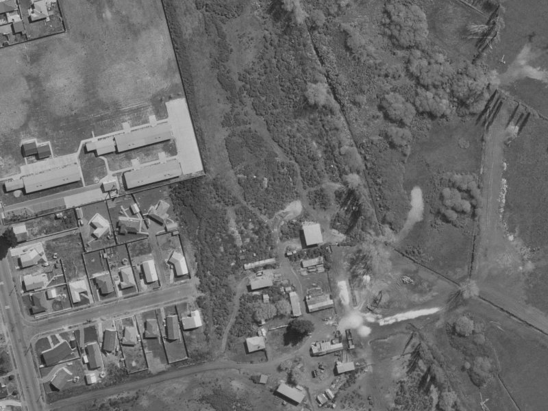 25 Clarevale Street from the air, 1970-1974