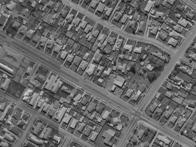 216 Harewood Road from the air, 1970-1974