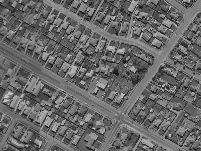 210 Harewood Road from the air, 1970-1974