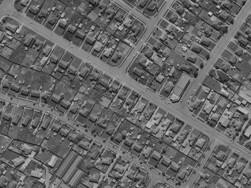 163 Langdons Road from the air, 1970-1974