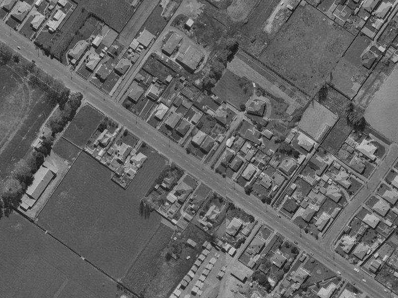 34 Sawyers Arms Road from the air, 1970-1974