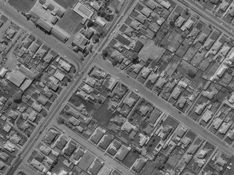 6 Meadow Street from the air, 1970-1974