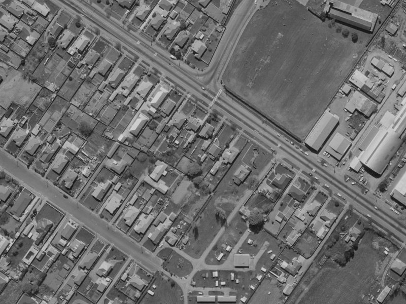 535 Cranford Street from the air, 1970-1974