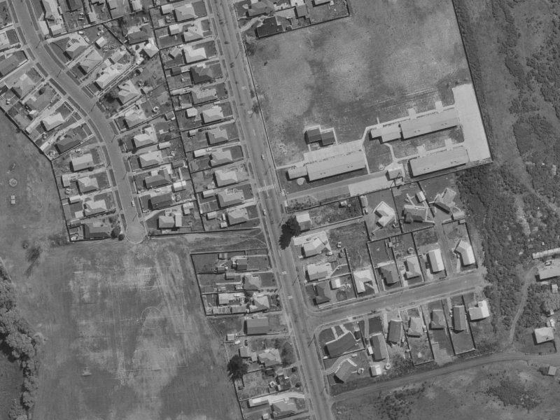 168E Burwood Road from the air, 1970-1974