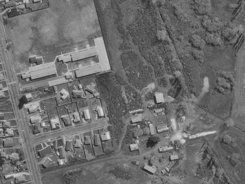 Clarevale Street from the air, 1970-1974