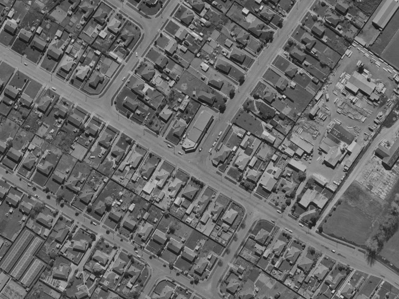 1A Morrison Avenue from the air, 1970-1974