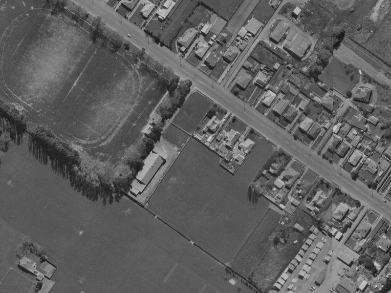 51 Sawyers Arms Road from the air, 1970-1974