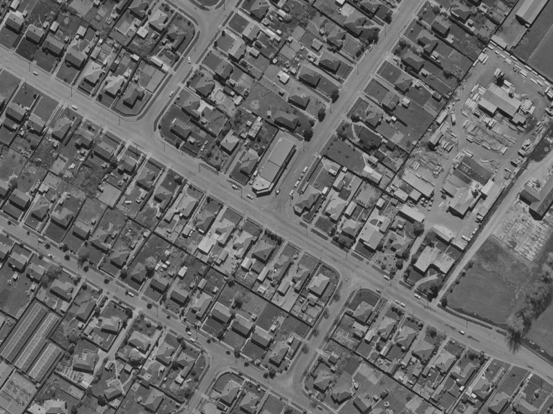 168 Langdons Road from the air, 1970-1974