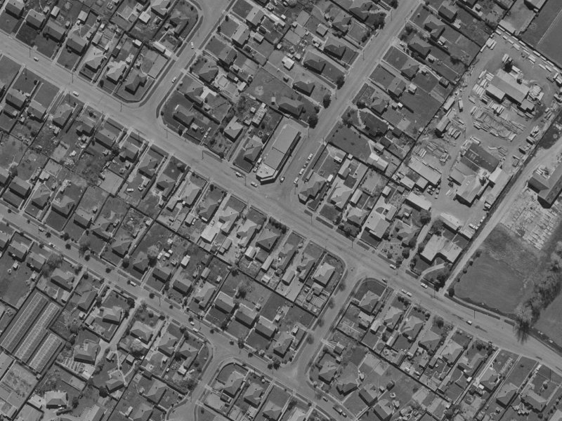 151 Langdons Road from the air, 1970-1974