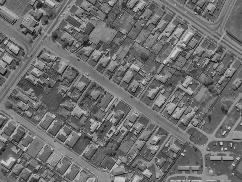 Meadow Street from the air, 1970-1974