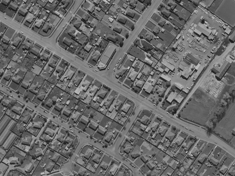 149 Langdons Road from the air, 1970-1974