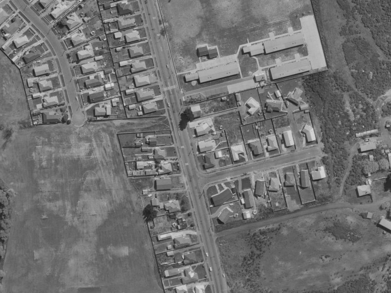 156 Burwood Road from the air, 1970-1974