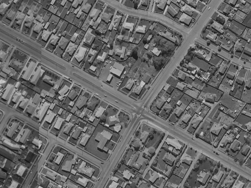 208 Harewood Road from the air, 1970-1974