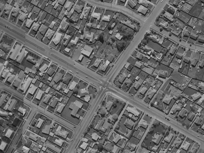 206 Harewood Road from the air, 1970-1974