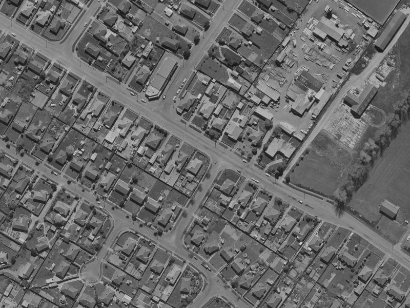 145 Langdons Road from the air, 1970-1974