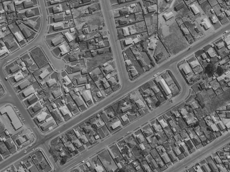 78 Britannia Street from the air, 1970-1974