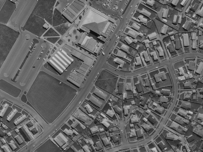 114 Farrington Avenue from the air, 1970-1974