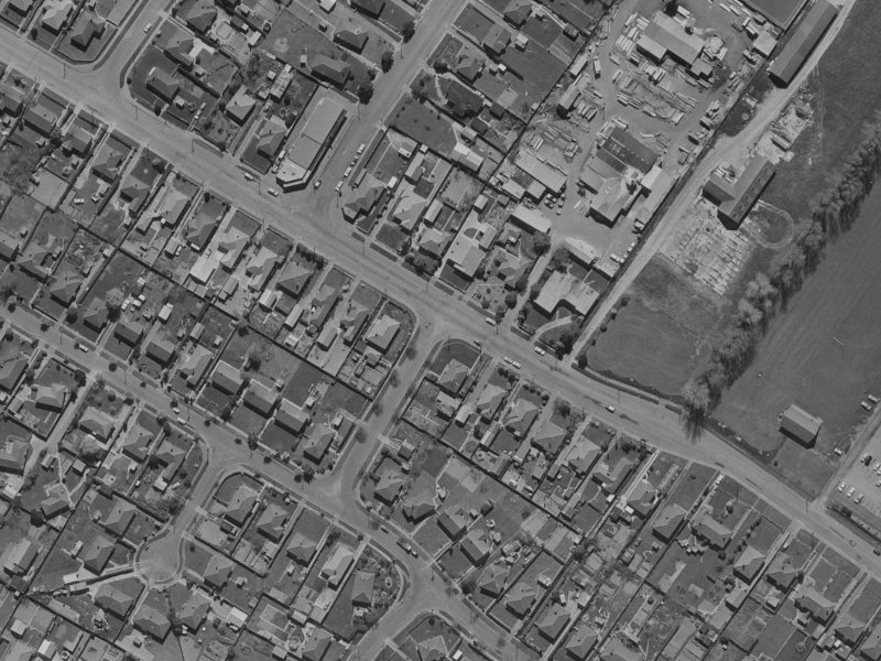 1 Ellery Street from the air, 1970-1974
