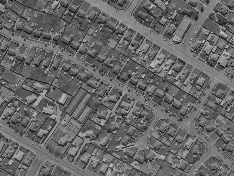 83 Hoani Street from the air, 1970-1974