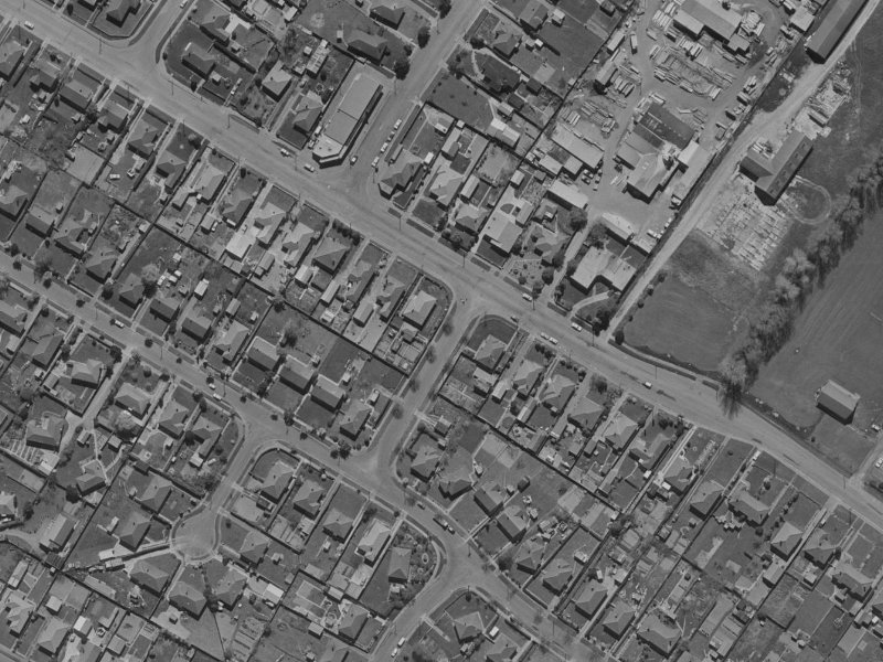 6 Ellery Street from the air, 1970-1974