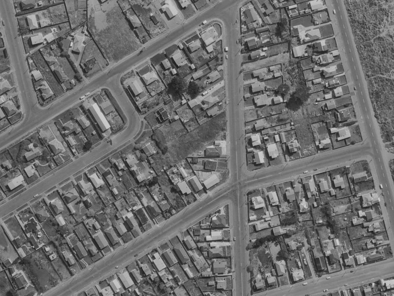16A Jutland Street from the air, 1970-1974