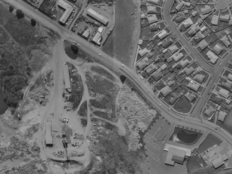 477 Wairakei Road from the air, 1970-1974