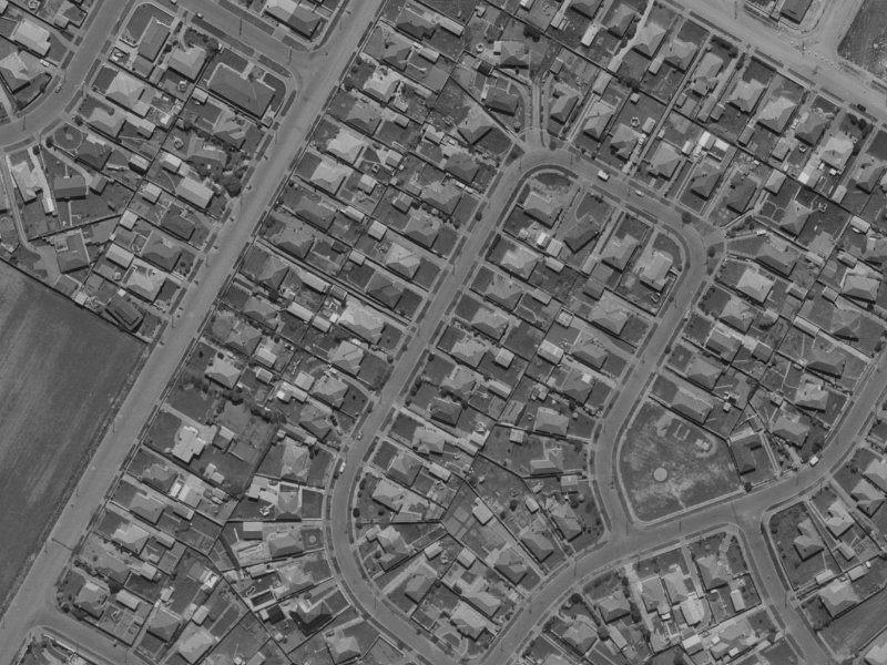 22 Wilton Crescent from the air, 1970-1974