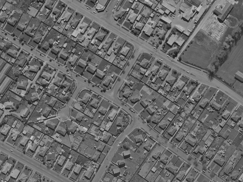 64 Hoani Street from the air, 1970-1974