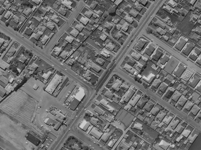 105A Main North Road from the air, 1970-1974
