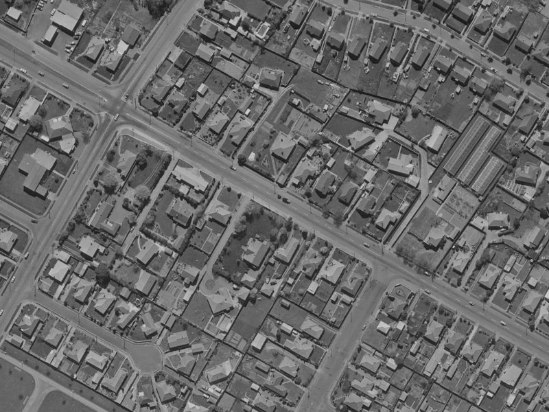 187 Harewood Road from the air, 1970-1974