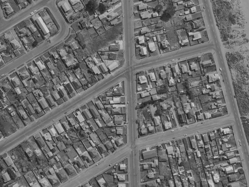 38 Jutland Street from the air, 1970-1974