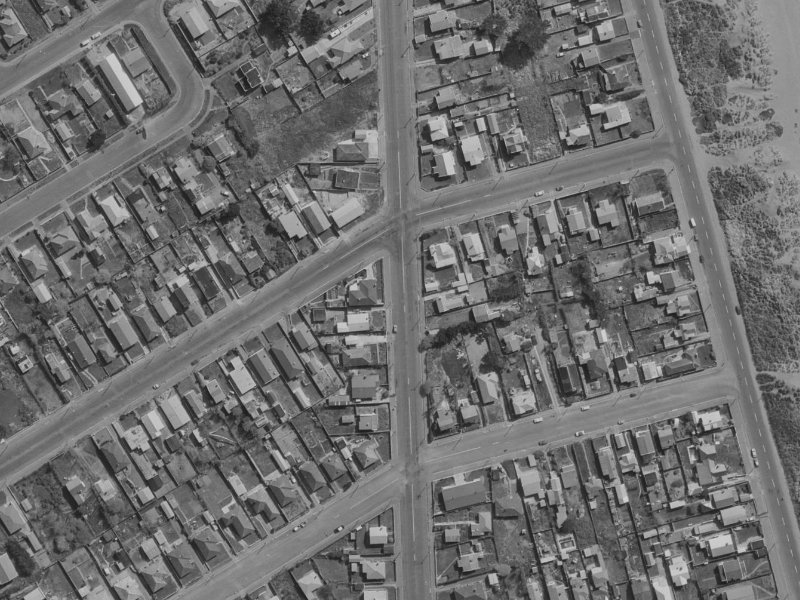 41-45 Jutland Street from the air, 1970-1974