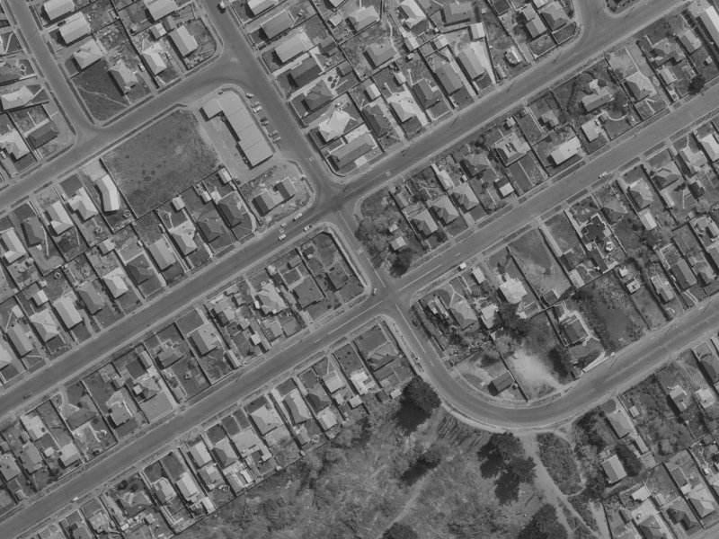 70 Tedder Avenue from the air, 1970-1974